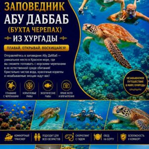 Заповедник Абу Даббаб и морские черепахи в Египте khattabych tours