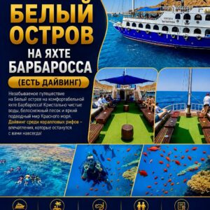 Белый остров на яхте Барбаросса (есть дайвинг) из Шарм-эль-Шейх by star khattabych tours