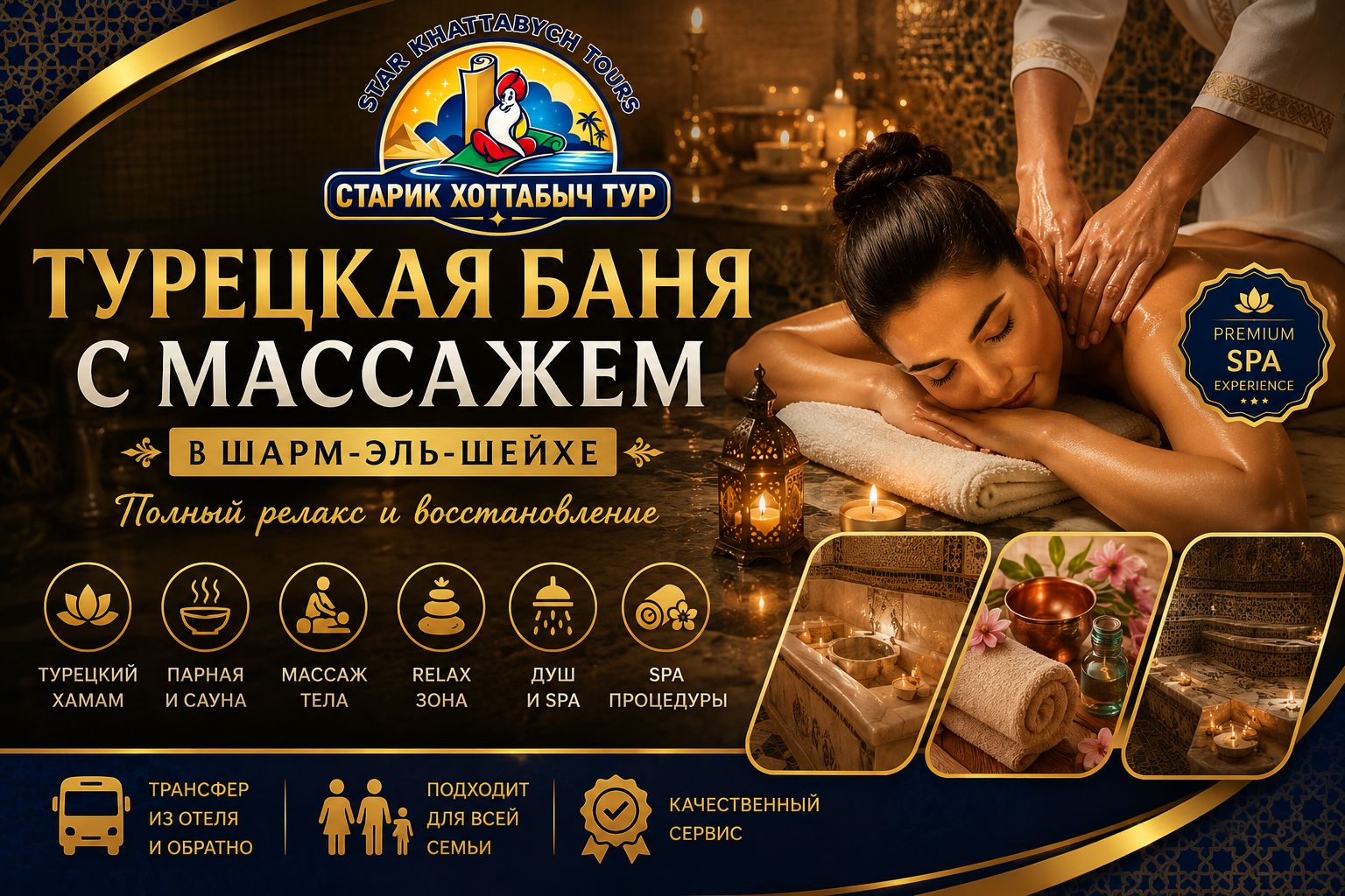 Турецкая баня с массажем в Шарм-эль-Шейхе SPA relax